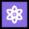 Atom Symbol emoji on Microsoft
